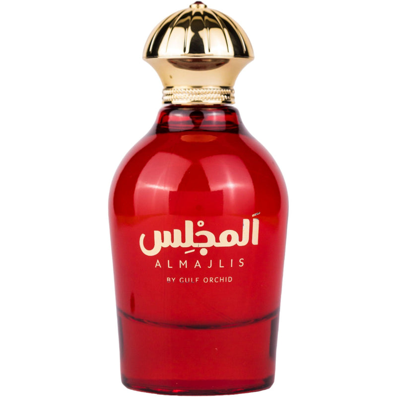 Almajlis Eau de Parfum 110ml från Gulf Orchid - en sofistikerad doft med eleganta blommiga och orientaliska inslag.