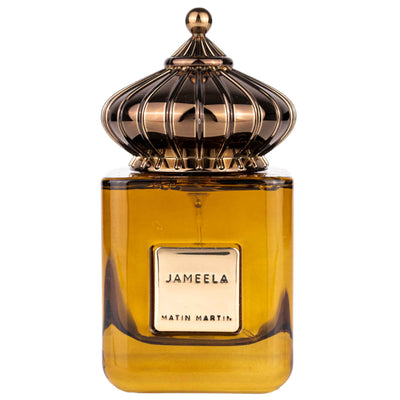 Jameela Eau de Parfum 100ml från Matin Martin - en elegant doft med fruktiga, blommiga och varma noter för moderna kvinnor.