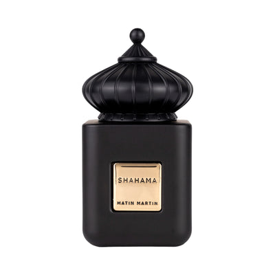 Shahama Eau de Parfum 100ml från Matin Martin: en sofistikerad, maskulin doft med kryddiga och träiga noter.