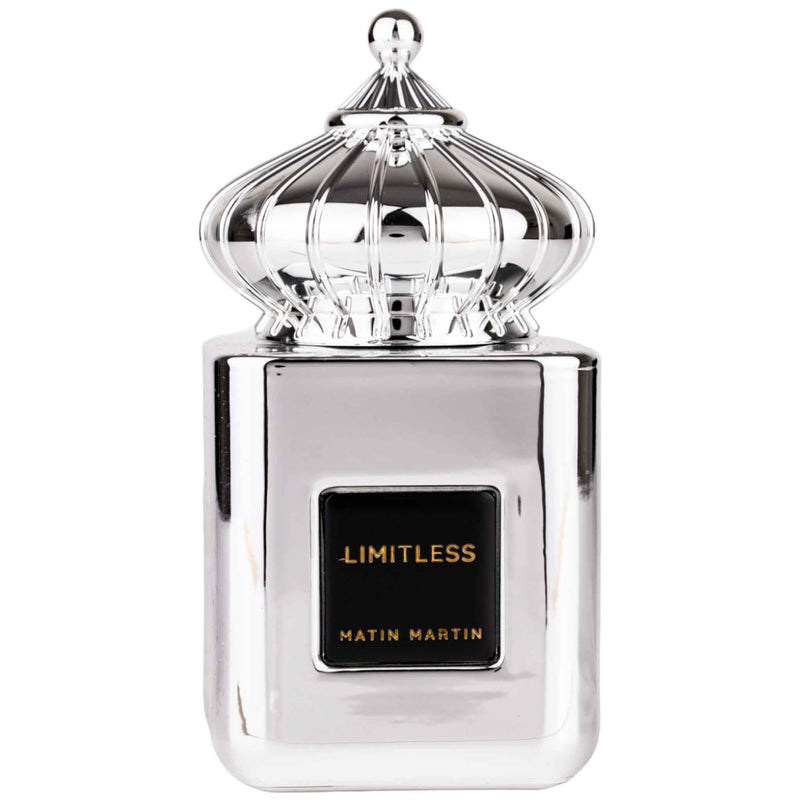 Limitless Eau de Parfum 100ml från Matin Martin: kraftfull och sofistikerad doft för den moderna, självsäkra mannen.