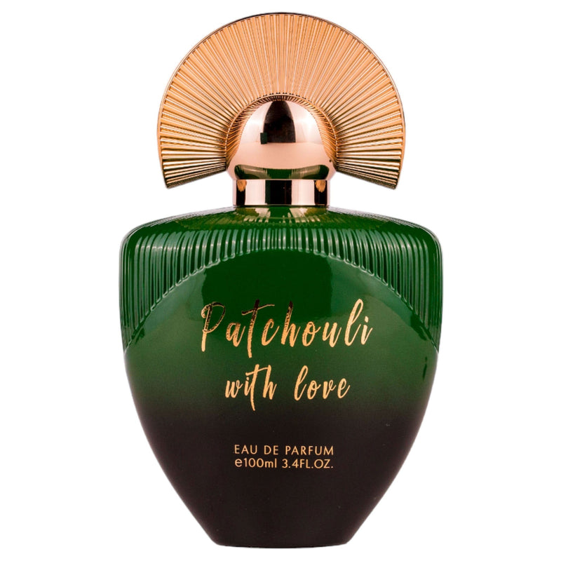 Patchouli With Love Eau de Parfum från Maison Asrar: en sensuell och elegant doft med patchouli, amber och kryddiga toner.