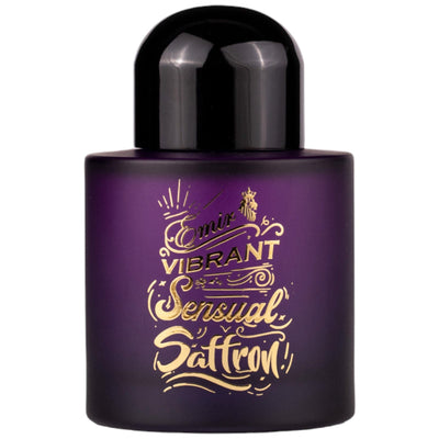 Vibrant Sensual Saffron Eau de Parfum 100ml från Emir – en unisexdoft med saffran, ros och vanilj för en elegant och sensuell aura.