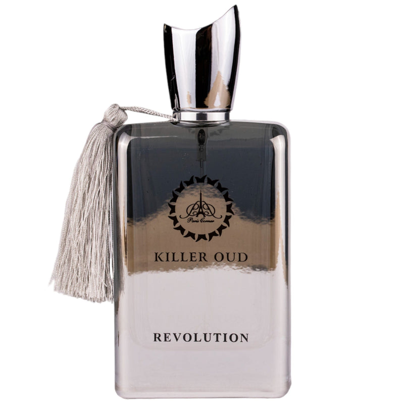 Killer Oud Revolution Eau de Parfum 100ml: kraftfull och förförisk doft för den självsäkra mannen. Elegant och mystisk.