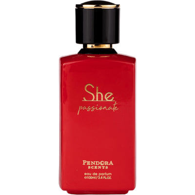 She Passionate Eau de Parfum 100ml från Pendora Scents: en sensuell, blommig och fruktig doft för den självsäkra kvinnan.