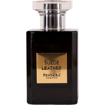 Suede Leather Eau de Parfum 100ml från Pendora Scents – en elegant doft med läder, trä och kryddiga toner för den moderna individen.