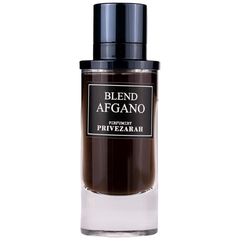 Blend Afgano Eau de Parfum 80ml från Privezarah – en djärv, maskulin doft med mystiska trä- och orientaliska inslag.