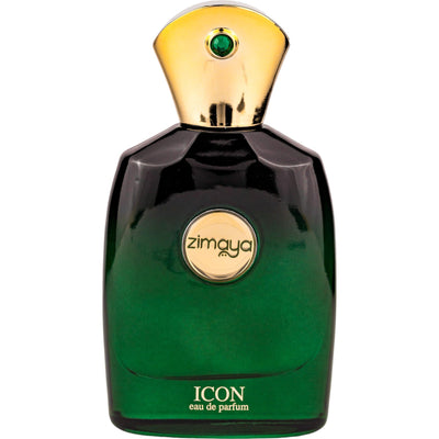 Zimaya Icon EDP 100ml - en kraftfull och elegant doft för den moderna gentlemannen med djupa, maskulina noter.