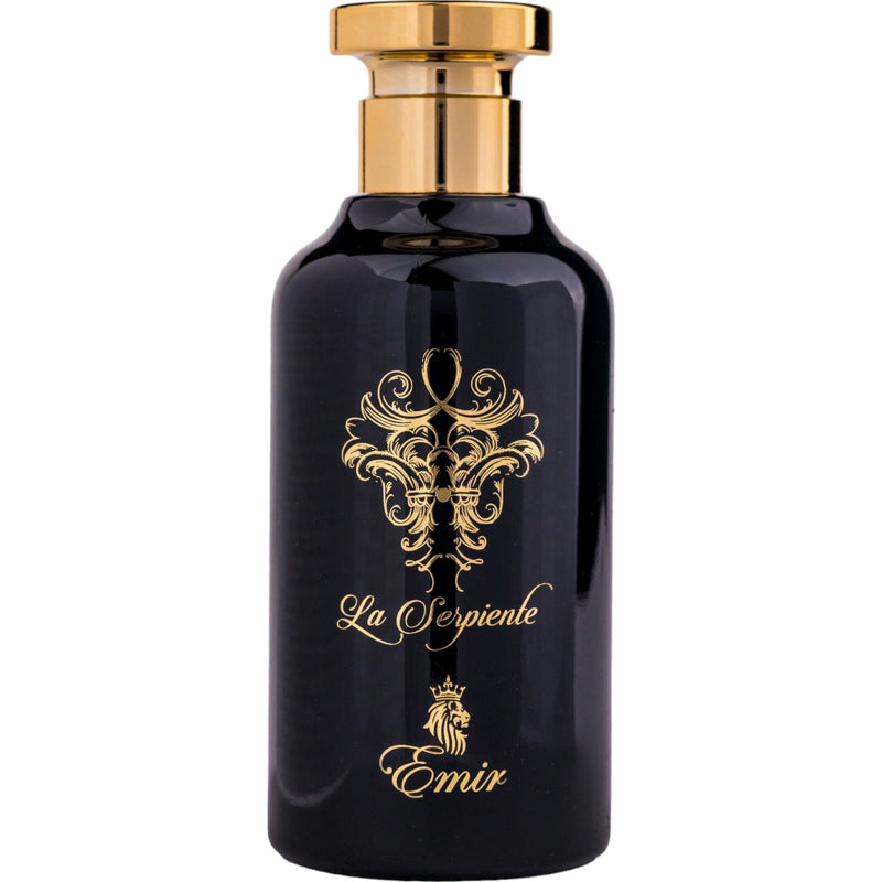 La Serpiente Eau de Parfum 100ml från Emir - en mystisk, unisexdoft med kryddiga och träiga noter för en sofistikerad stil.