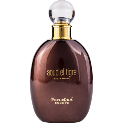 Aoud el Tigre Eau de Parfum 100ml från Pendora Scents: en djärv, träig och kryddig doft med mystik och elegans.