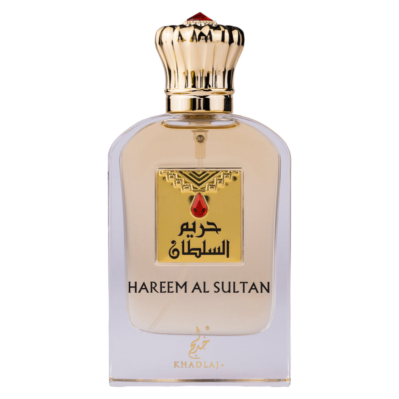Hareem al Sultan Eau de Parfum 75ml från Khadlaj – en unik unisexdoft med orientaliska och västerländska toner. Elegant och tidlös.