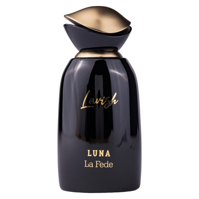 Lavish Luna Eau de Parfum 100ml från La Fede: en maskulin, sofistikerad doft med citrus, träiga toner och sensuella basnoter.