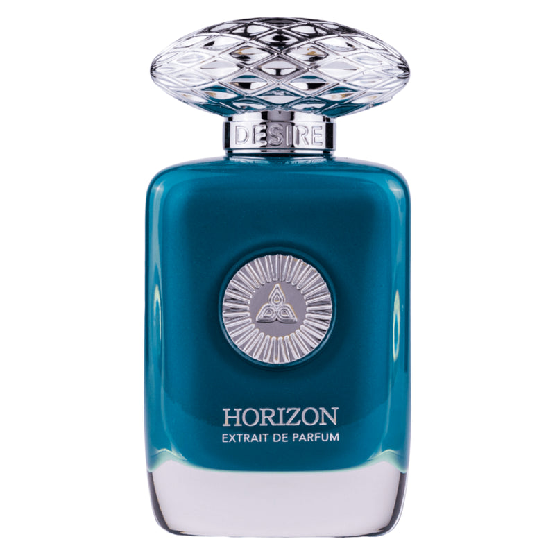 Horizon Extrait de Parfum 100ml från Auraa Desire: en unik unisexdoft med kryddiga och träiga noter för tidlös elegans.
