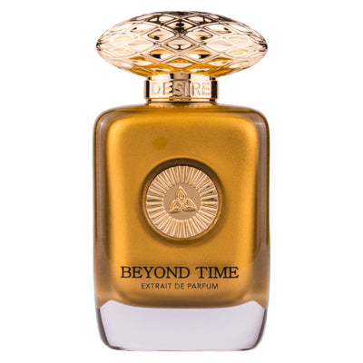 Beyond Time Extrait de Parfum 100ml från Auraa Desire: en tidlös, sofistikerad doft för den moderna gentlemannen.