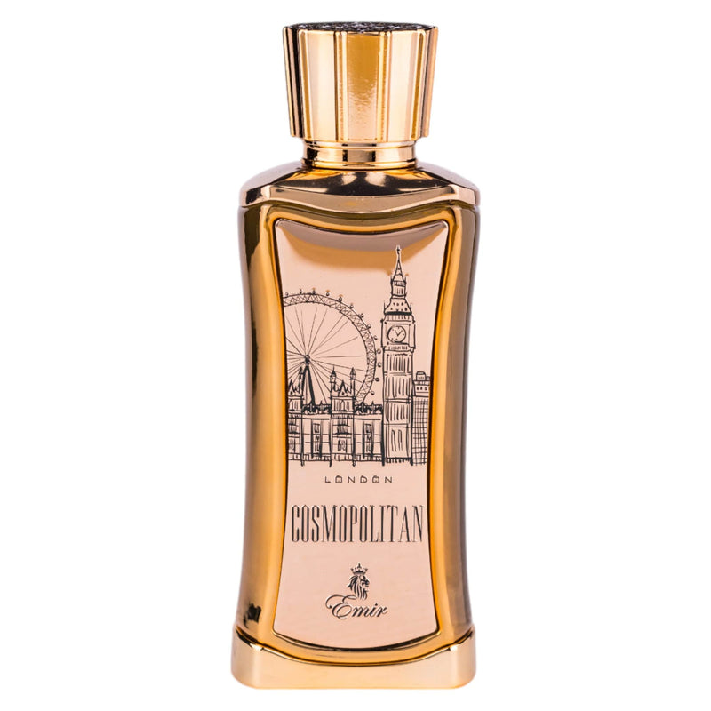 Cosmopolitan London Eau de Parfum 100ml från Emir: en modern och elegant herrparfym med citrus, trä och ambra noter.