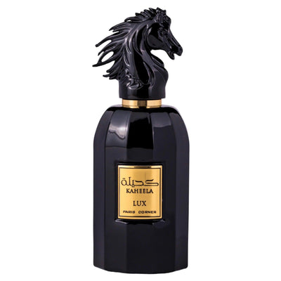 Kaheela Lux Eau de Parfum 85ml från Paris Corner – en unisexdoft med eleganta noter av ambra, vanilj och träslag.