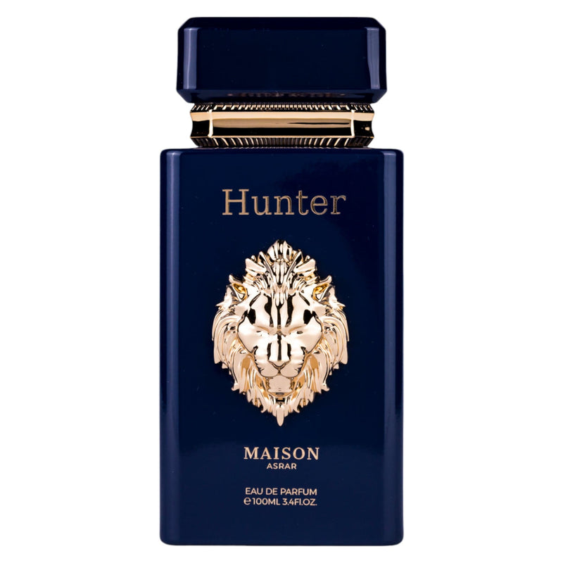 Hunter EDP 100ml från Maison Asrar: En kraftfull herrparfym med citrus, kryddor och träiga inslag för modern elegans.