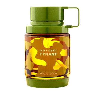 Odyssey Tyrant Eau de Parfum 100ml – en kraftfull, maskulin doft med inslag av citrus och trä. Perfekt för den moderna mannen som vill sticka ut.