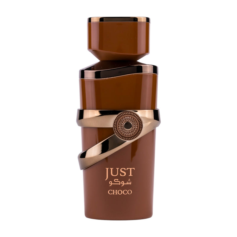 Just Choco Eau de Parfum 100ml - en lyxig doft av choklad och vanilj som förför sinnena. Perfekt för den som söker en unik och sensuell parfymupplevelse.