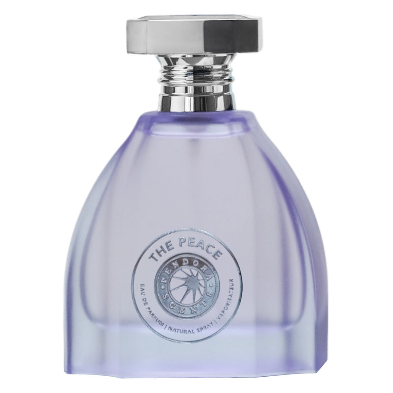 Elegant och lugnande, The Peace Eau de Parfum bjuder på harmoniska noter av blommor och trä, perfekt för inre ro.