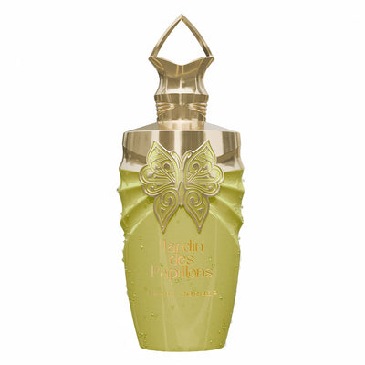 Jardin Des Papillons Eau de Parfum 100ml erbjuder en förtrollande doft med blommiga och fruktiga noter som väcker känslor av glädje och frihet.