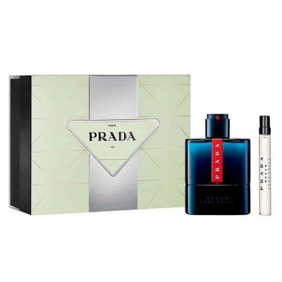 Prada Luna Rossa Ocean EDT 100ml + 10ml: En elegant herrdoft med friska och maskulina toner, perfekt för alla tillfällen.