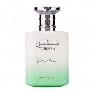 Taskeen Lactea Divina EDP 100ml från Paris Corner – en elegant och sensuell doft med krämiga och blommiga noter av lyx.